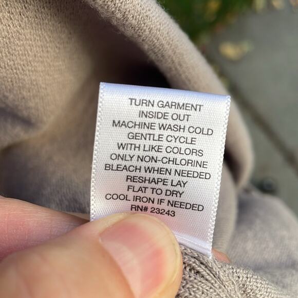 New York & Co. Street Wear Open Front Dun Cardigan Women's Size Large - Picture 10 of 10